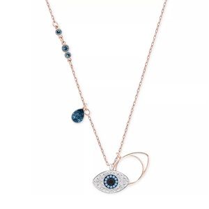 Swarovski Rose Gold-Tone Crystal Evil Eye